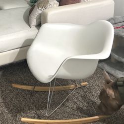 White Rocking Chair