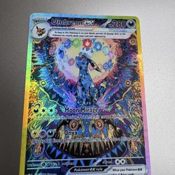 Umbreon EX 161/131 SAR SIR Prismatic Evolutions Pokemon Proxy Secret Rare Perfect Gift Not Real Free Shipping Full Art Holo