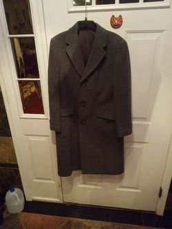 Coat, Wool, Size  M, Gray 