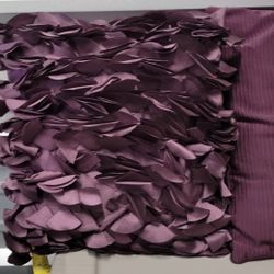 Set Of 2 Square Pillows Eggplant Purple Decorative Pillows
