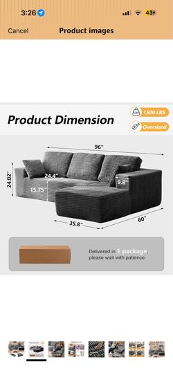 Boneless couch