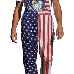 American Flag Overalls