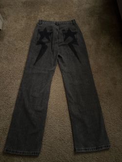 Black star baggy style jeans 90% cotton good quality and design #punk #grunge
