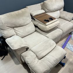 Beige 3 Person Couch