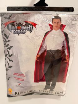 Halloween Vampire Dracula Cape Adult One Size Reversible