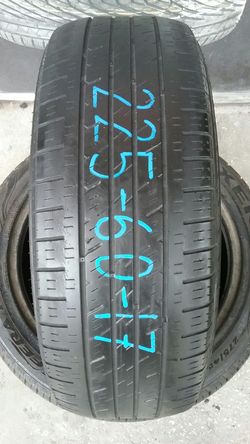 One used 225 60 17 Kumho tire