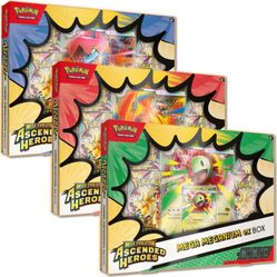 Buying all Ascended Heroes Ex Box Mega Meganium Emboar Feraligatr