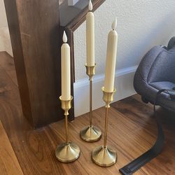 E-candles and candle holders set