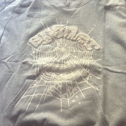 Grey, Mens M, Sp5der hoodie