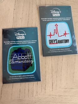 Disney+ Perks Embroidered Patches Set of 2