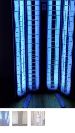 Tanning bed brand new bulbs...Trade for a stainless steel refrigerator with ice maker and water and a matching stainless steel stove