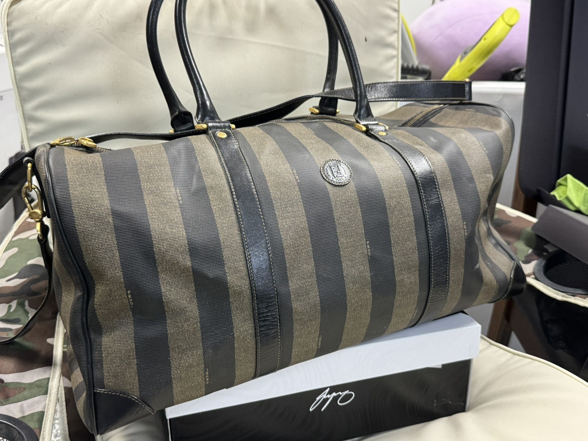 Authentic Fendi Duffle Travel Bag