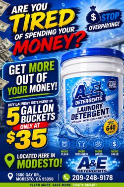 Laundry detergent and softener