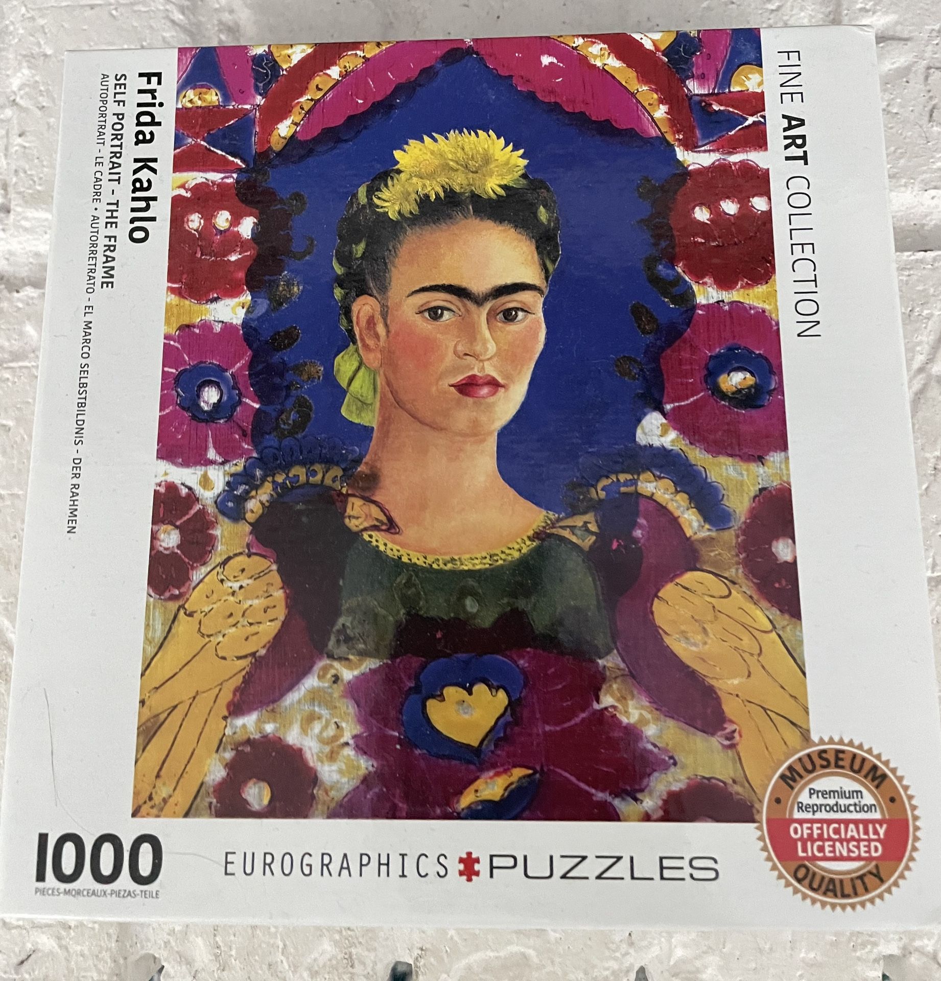 Self Portrait, The Frame by Frida Kahlo 1000 Piece Puzzle 🧩