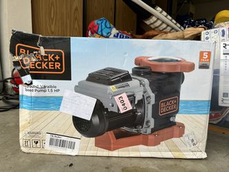 Black and decker 1.5HP Variable Speed Pool Pump for Sale in Turlock, CA -  OfferUp