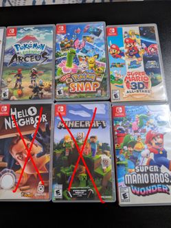 Nintendo Switch Games (Check Description)