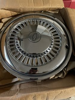 4 1977 Chevy Triple Chrome 15” Wheel Covers