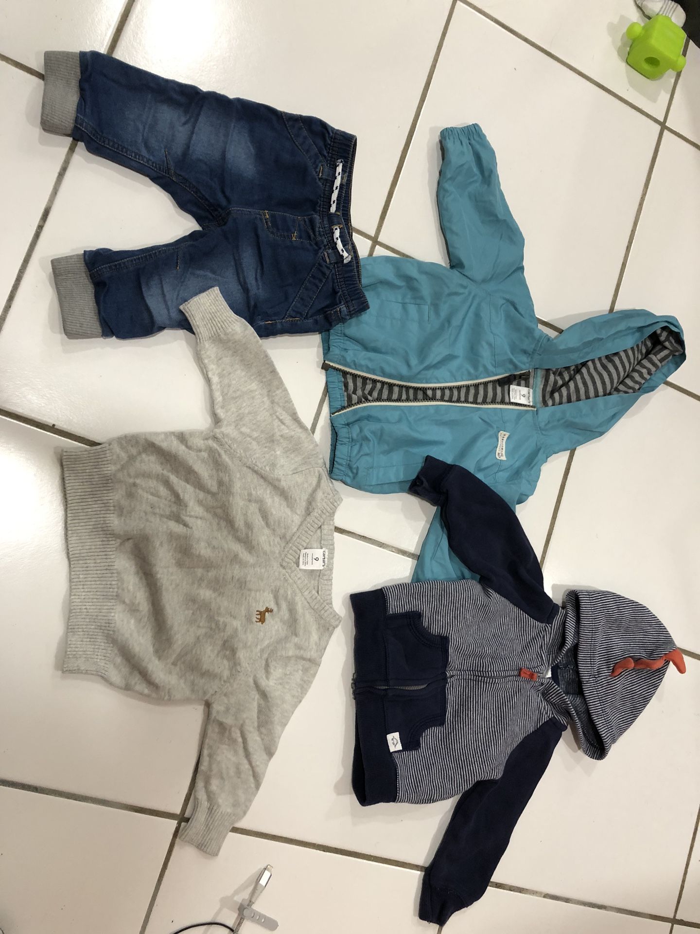 6 9 Month $7 Boy Sweater Jeans Hoodie Joggers Zip Up Dinosaur