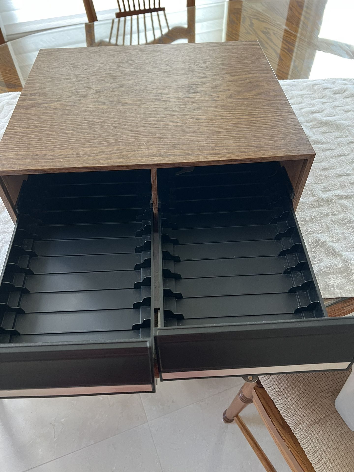 Vintage VHS Storage Cabinet