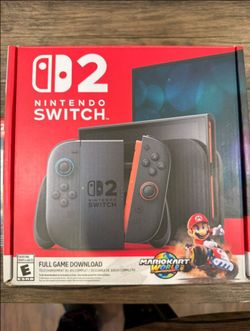 Nintendo Switch 2 Mario Kart Bundle – Clean and Ready to play Everything Included.