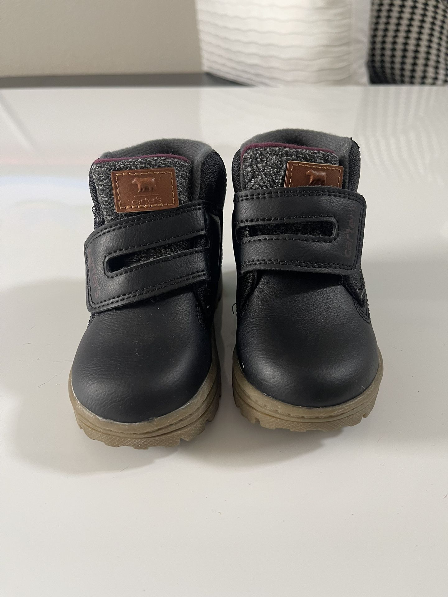 Carters Little Boys Black Boots Size 6M