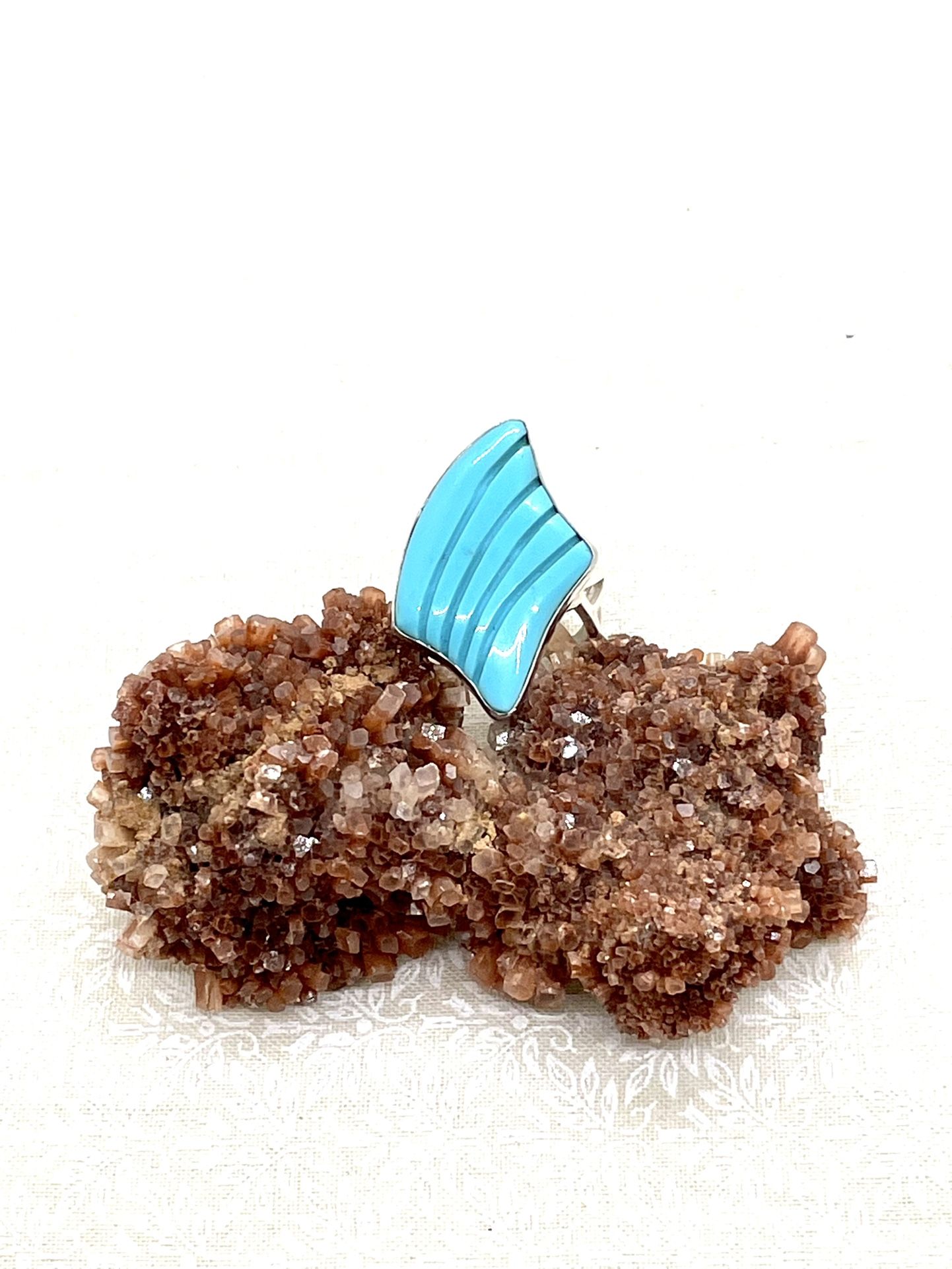 Desert Rose Trading Co  Turquoise Ring Sz6
