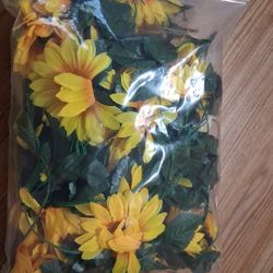4 SUNFLOWER GARLAND STRINGS