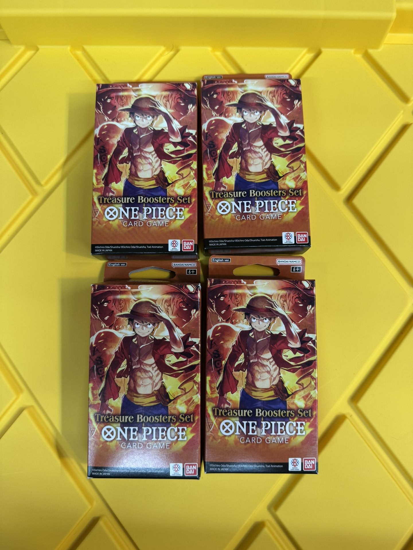 One Piece Card Game Treasure Booster Set Lot Of 4