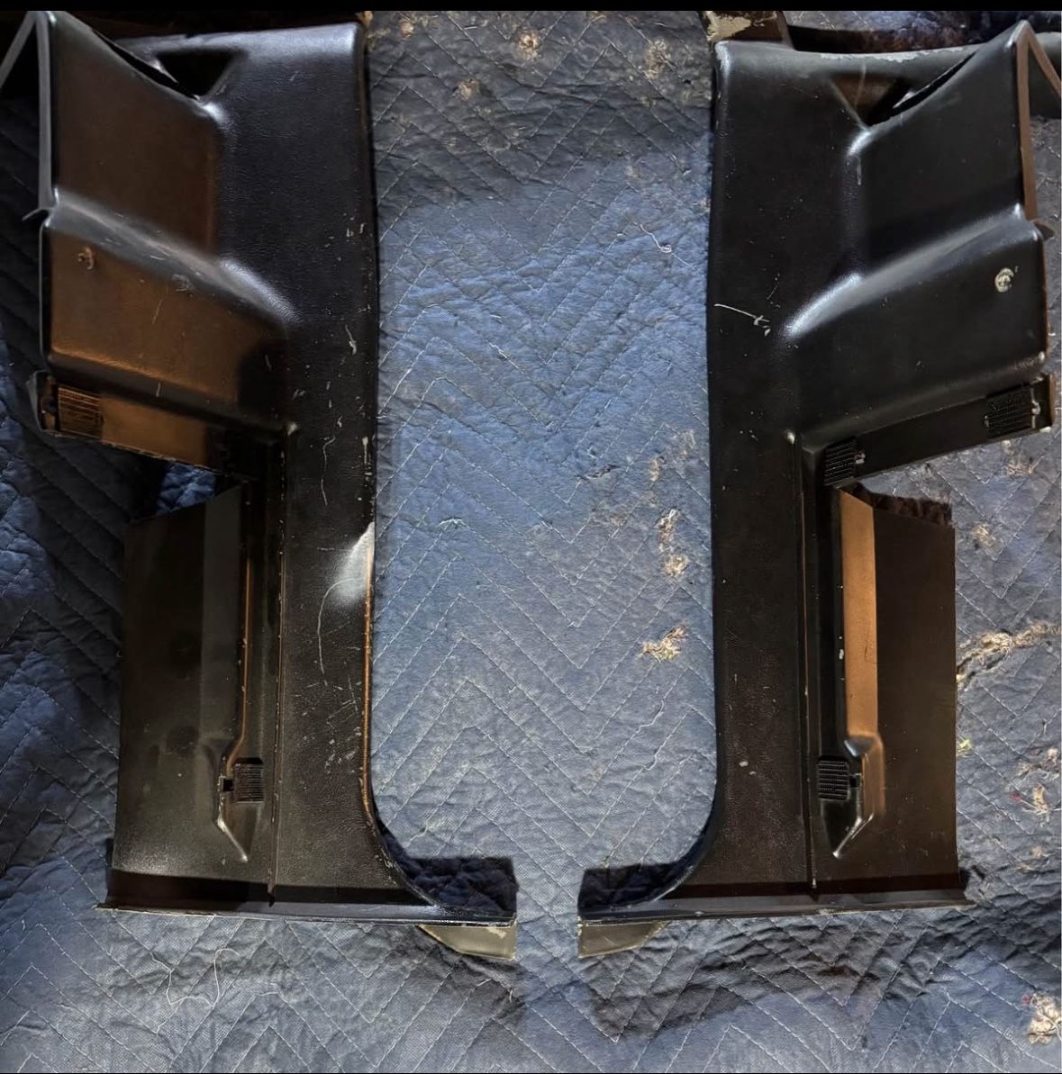 1(contact info removed) El Camino black back bottom rear kick panel (set)