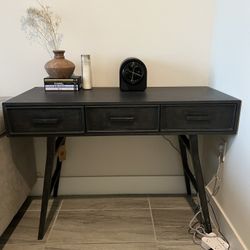 Black Wood Desk/Entrance Table