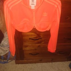 ADIDAS x Jeremy Scott Velour Crop Top 