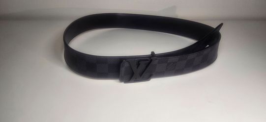 Louis Vuitton LV Initiales Damier Graphite belt, 90/36