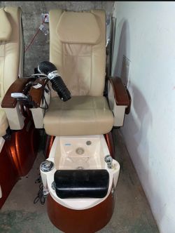 Manicure and pedicure chairs