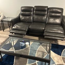 Power reclining couch and chair