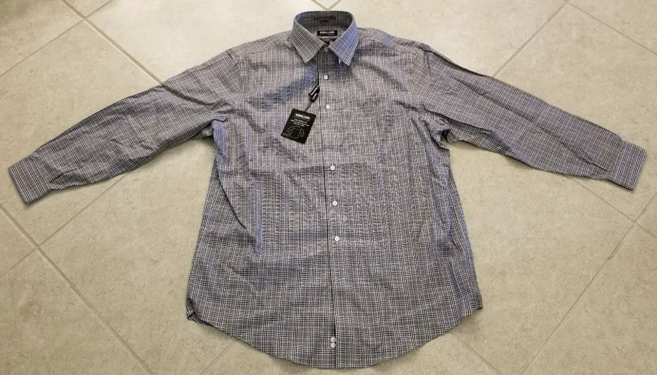 Men’s Kirkland Signature Tailored Fit Shirt Size XL