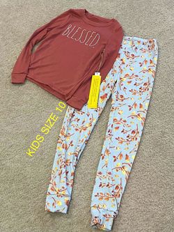 New RAE DUNN Blessed Pajamas Kids Size 10 (Nuevo).