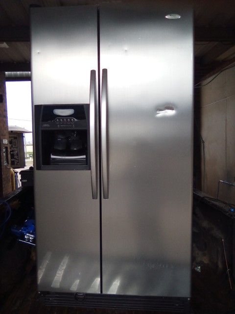 Stainless Steel Side By Side Fridge 