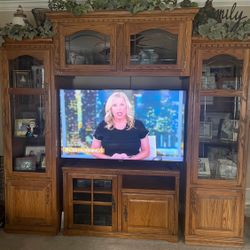 Large Solid Wood Entertainment 