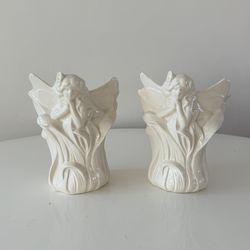 Lovely Vintage Fitz and Floyd Fairy Vase in an Art Nouveau Style by Fitz & Floyd