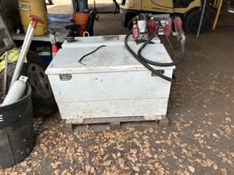 Diesel tank with tool box