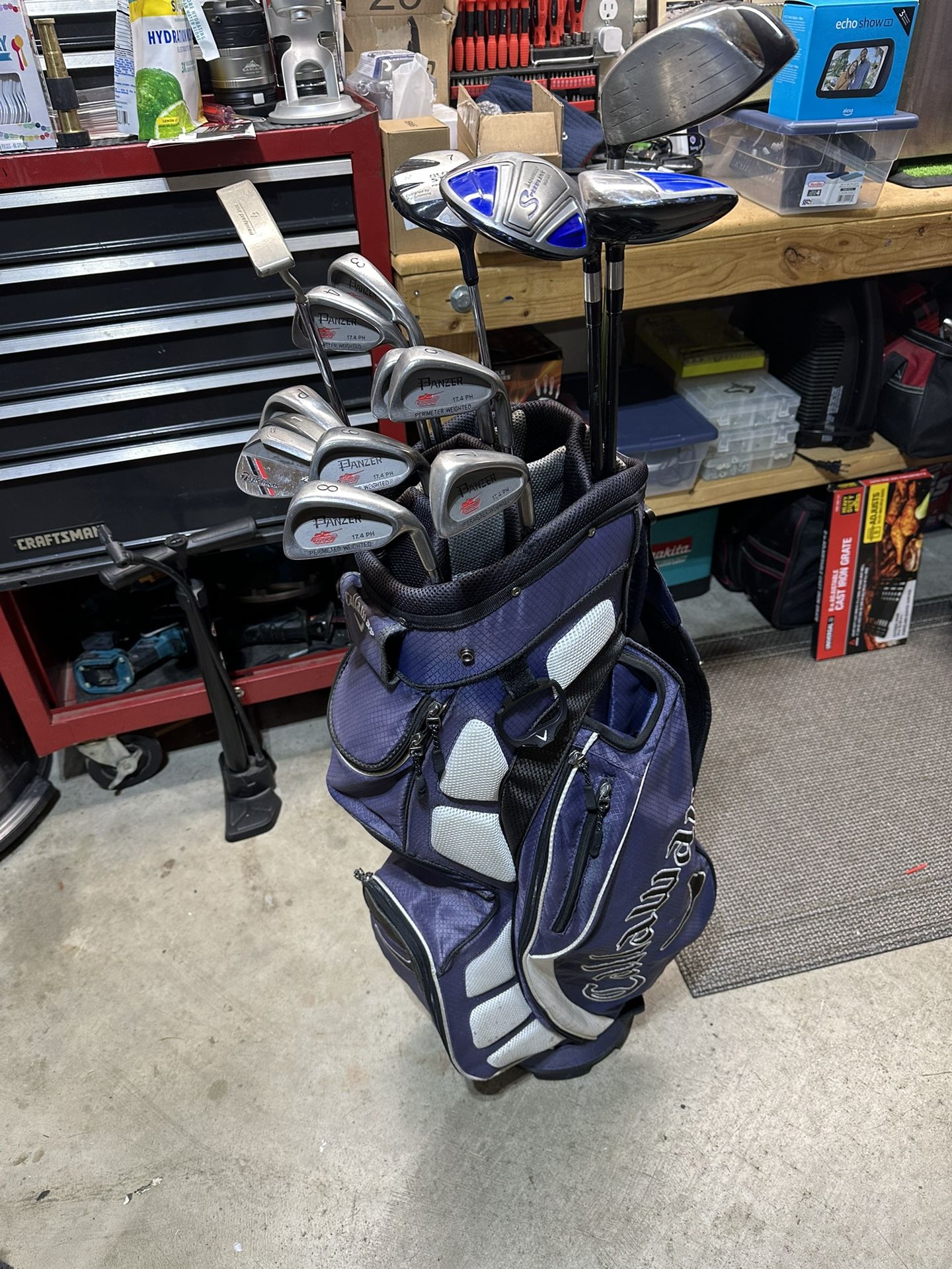 Complete Golf Clubs Set Callaway Bag TaylorMade