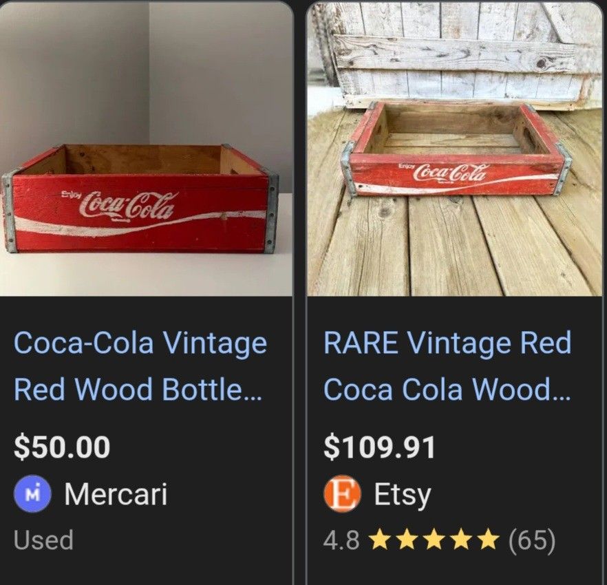 Vintage Coca Cola Wood Bottle Holder