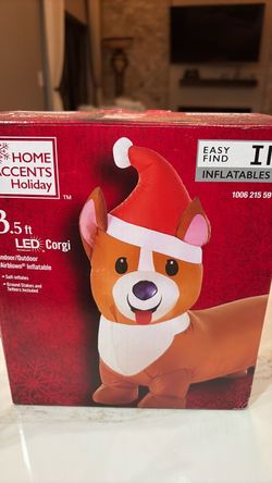 Home Accents Holiday 3.5 ft LED Corgi Inflatable