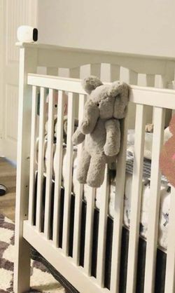 Pottery Barn Kids Gray Elephant Plush Soothing Sounds Crib Buddy – Excellent Condition