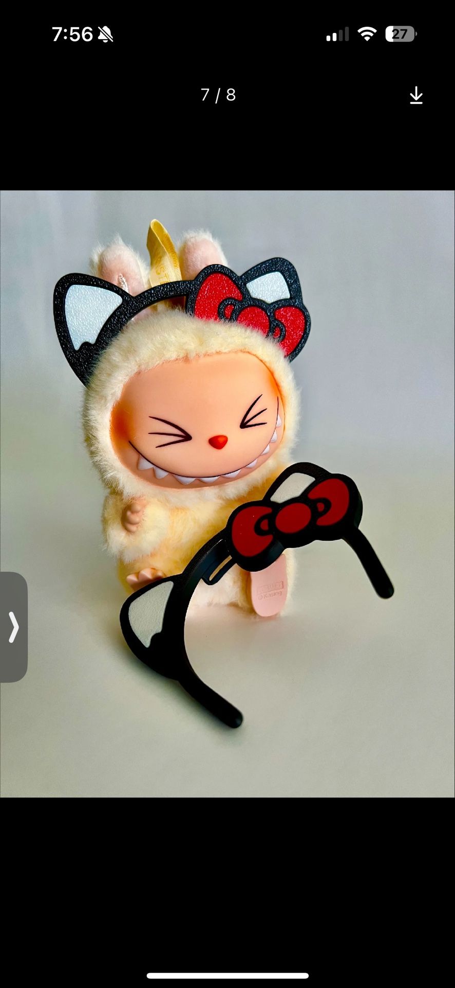Labubu Hello Kitty Ears