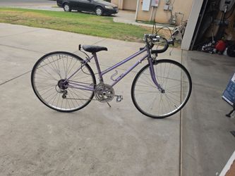 Purple Road Bike with Drop Handlebars