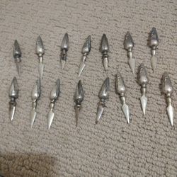Set  Of 15 Sterling Silver Corn  Cob Holders