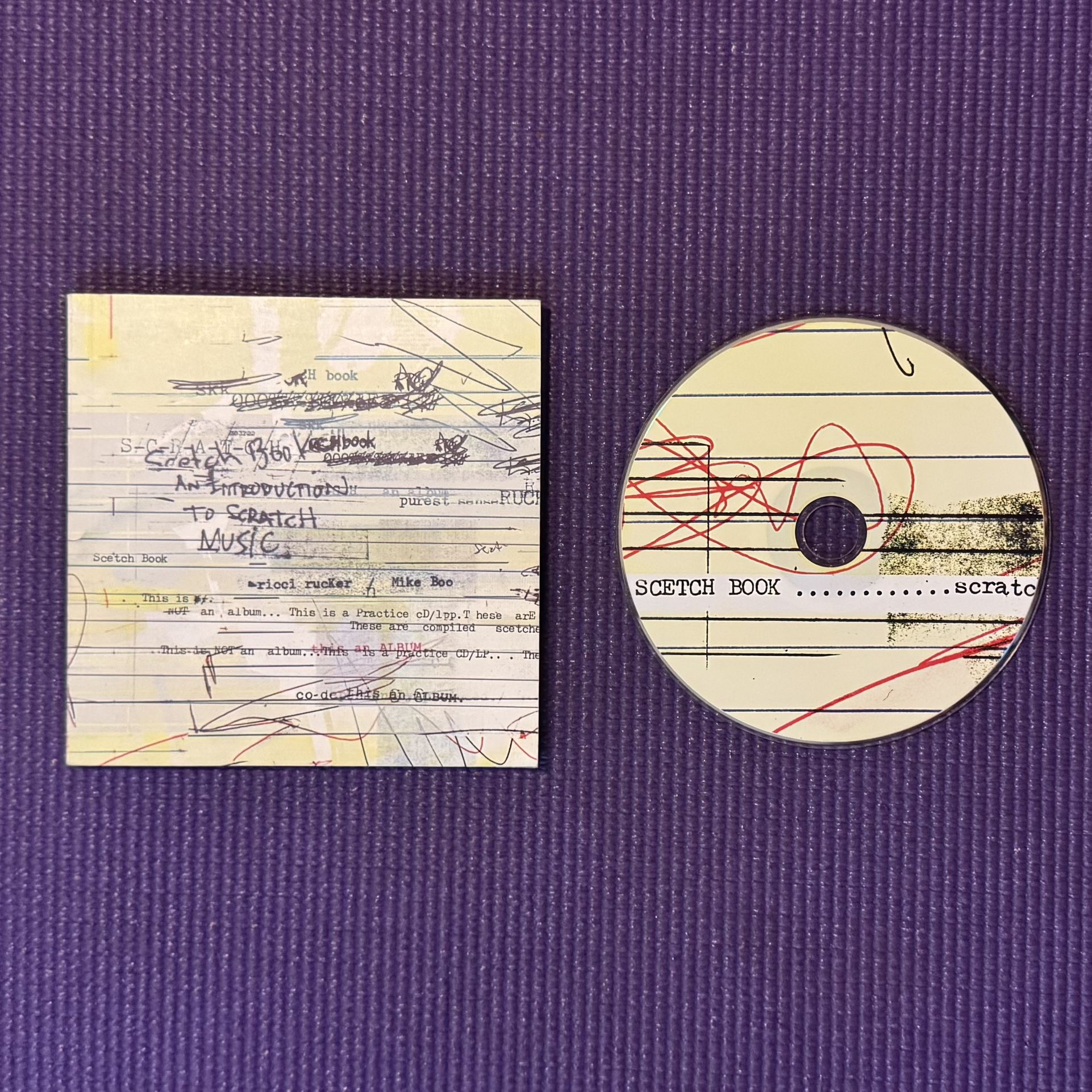 Scetchboob An Introduction To Scratch Music CD Ricci Rucker Mike Boo Turntablism