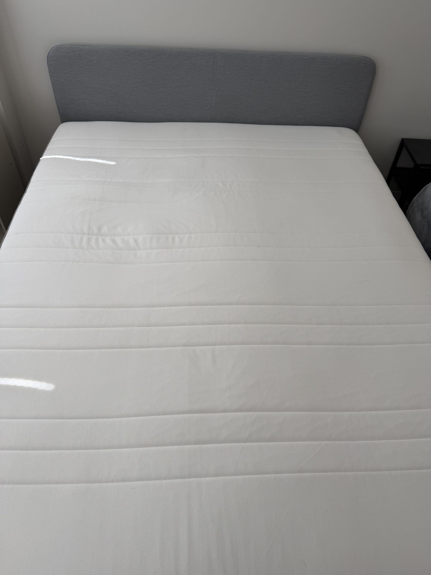 Selling IKEA Queen mattress Bed With Bed Frames