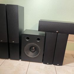 2 PSB image 4T , 2 PSB image 3LR Speakers 1 PSB SubSonic 6 and 1 PSB Image 8C Center Speaker 23"